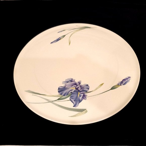 Christopher Stuart Y1519 Iris Cake Plate Platter Bone China ~ Made in Thailand - Picture 2 of 6